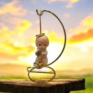 Precious Moments He Is The Bright Morning Star Ornament and Stand